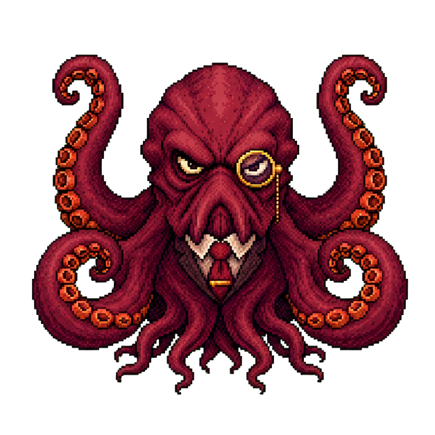 Procurement Kraken in Pixel-Art